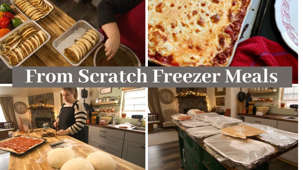 freezer meals from scratch, large family freezer meals, mega freezer meals, scratch cooking, freezer meals, easy freezer meals, forgotten way farms, Abby Jo, Cottage kitchen